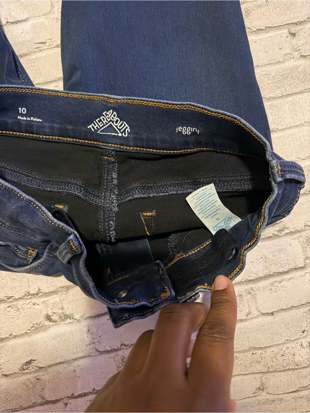 Cat & Jack Girl Skinny Jeans Trio in Light, Medium & Dark Blue Size 10 - Picture 4 of 10